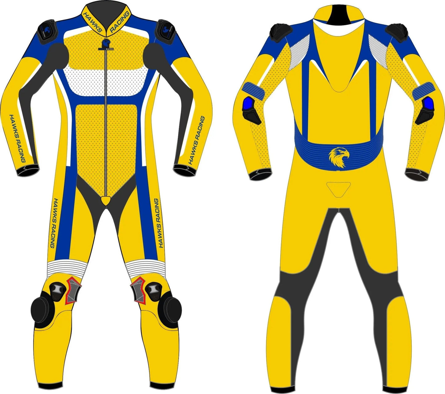 2 Piece Motorcycle Racing Suit – Versatile Leather Suit for Riders - Hawks Gadgets