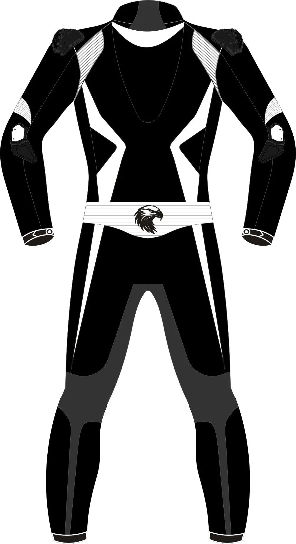 Black Motorcycle leather riding suit – Leather One & Two - Piece Riding Suits for All Riders - Hawks Gadgets
