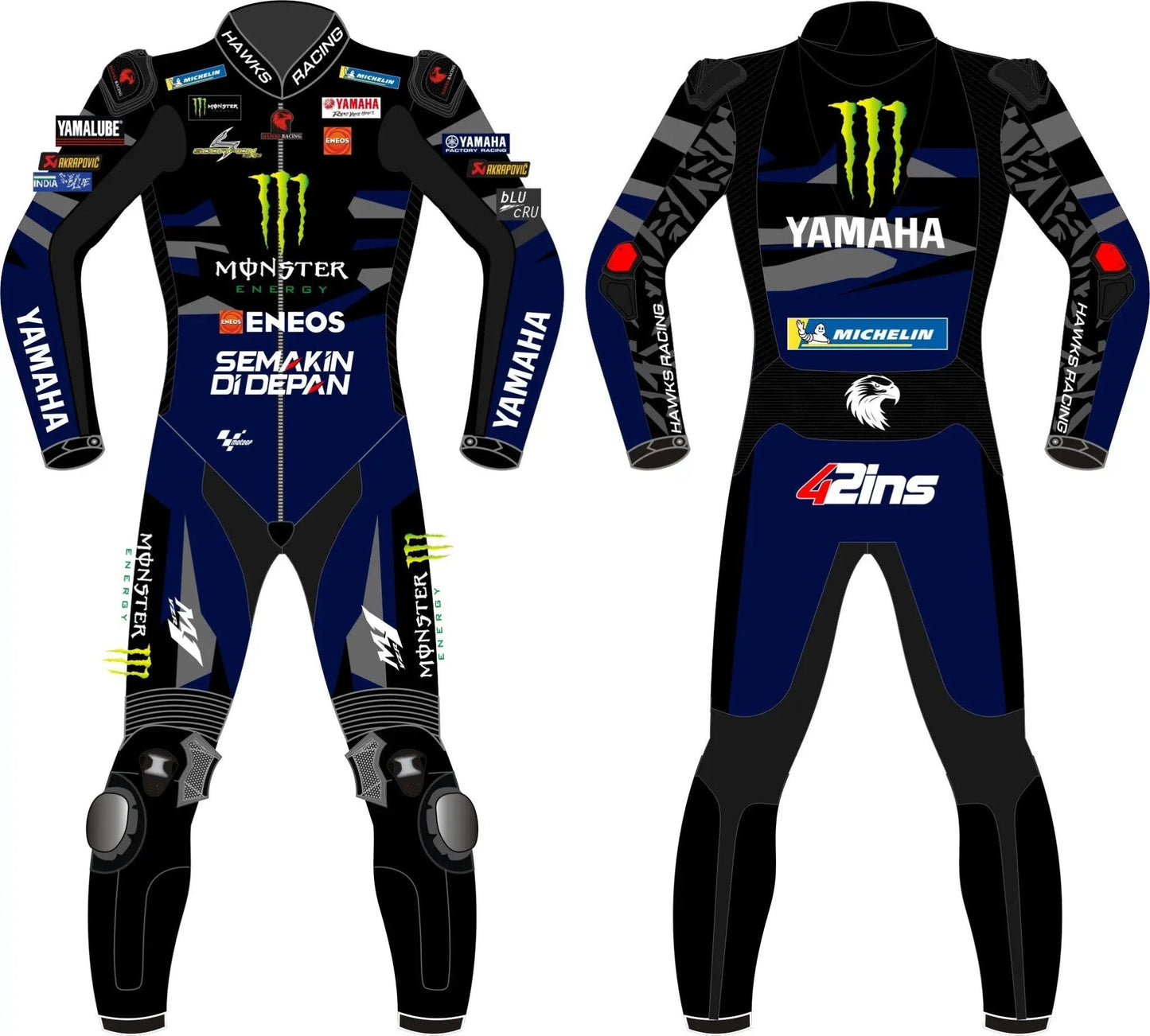 Custom - Made Leather Motorcycle Racing Suit – One Piece Moto Race Suit for Men & Women - Hawks Gadgets