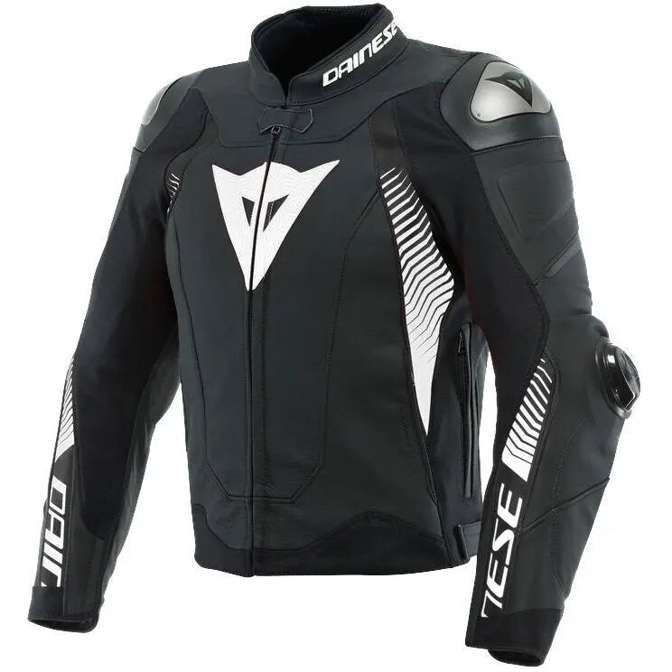 Dainese Super Speed 4 Biker Jacket – Matt Black/White - Hawks Gadgets