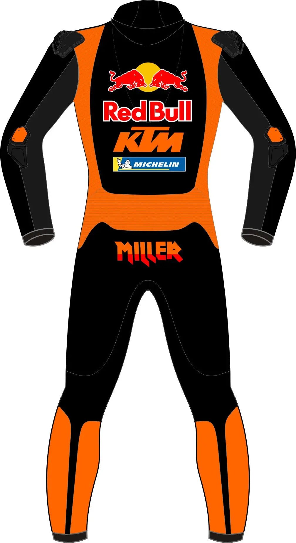 Jack Miller Red Bull KTM 2024 Race Suit – Custom Leather Motorcycle Racing Suit - Hawks Gadgets