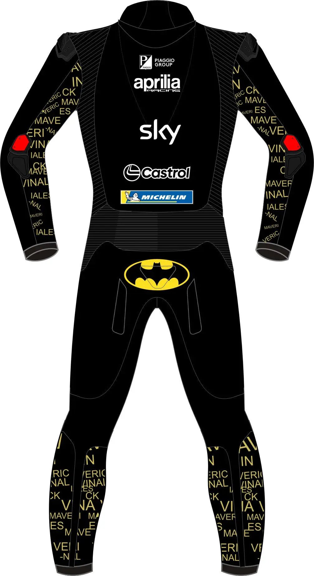 Maverick Viñales Winter Test 2024 Aprilia Race Suit – Custom Leather Motorcycle Suit - Hawks Gadgets