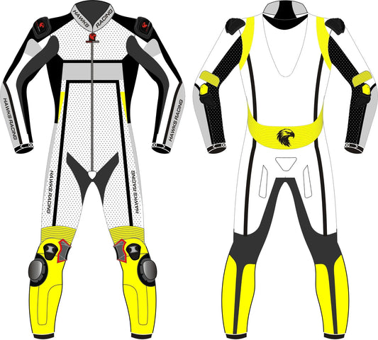 Motorcycle Track Suits – Leather One & Two-Piece Riding Suits for All Riders Yellow & Black - Hawks Gadgets