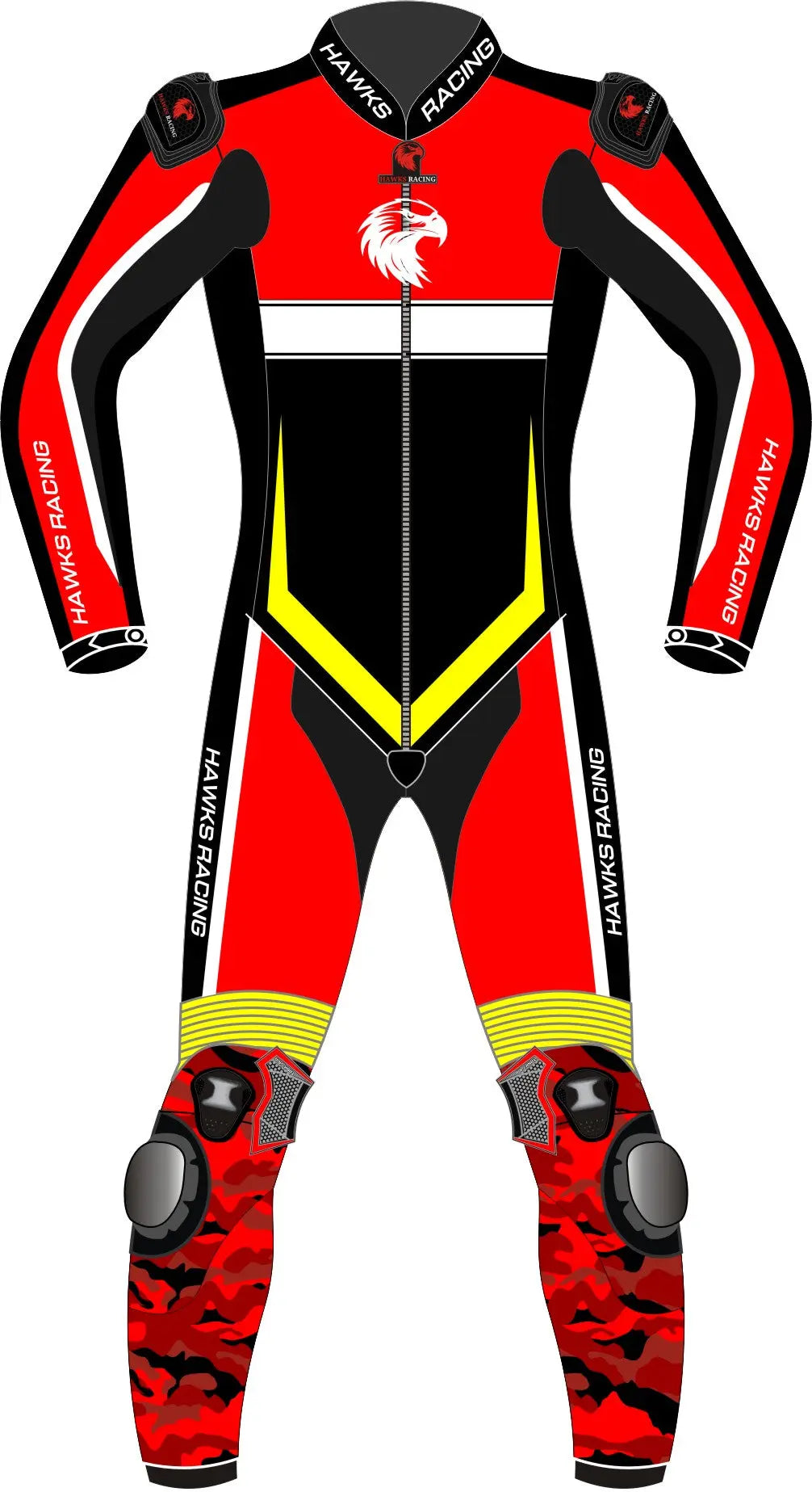 Motorcycle Racing Suit – Premium Leather Race Suit for Track & Street Hawks Gadgets