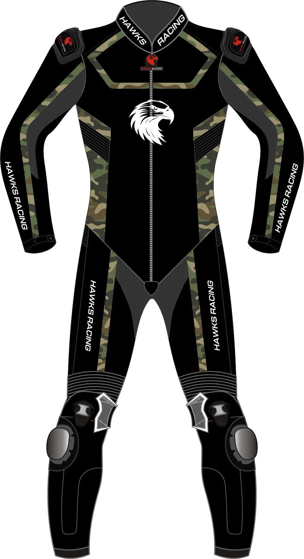 Black Motorcycle Track Suits – Leather One & Two - Piece Riding Suits for All Riders - Hawks Gadgets