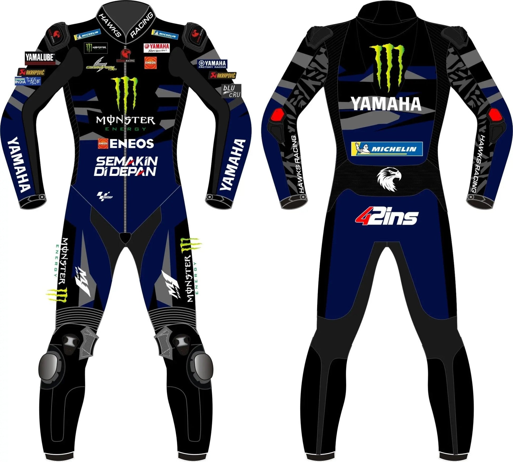 Custom - Made Leather Motorcycle Racing Suit – One Piece Moto Race Suit for Men & Women - Hawks Gadgets
