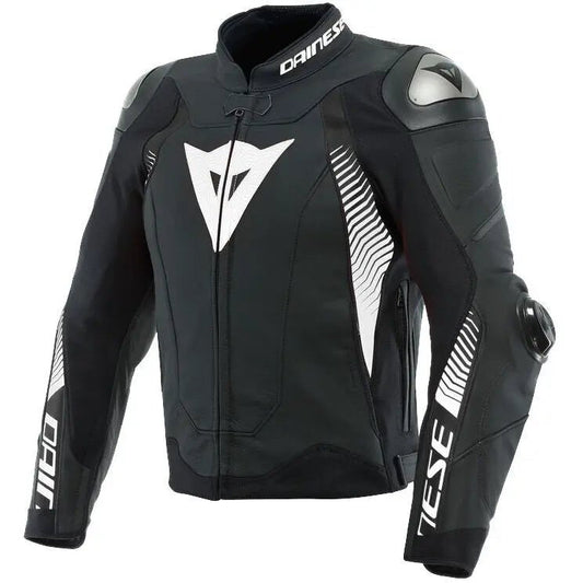 Dainese Super Speed 4 Biker Jacket – Matt Black/White - Hawks Gadgets