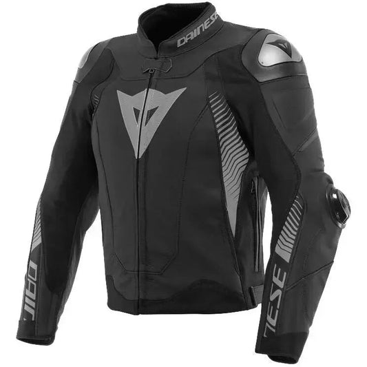 Dainese Super Speed 4 Motorcycle Jacket – Matt Black/Charcoal Gray - Hawks Gadgets
