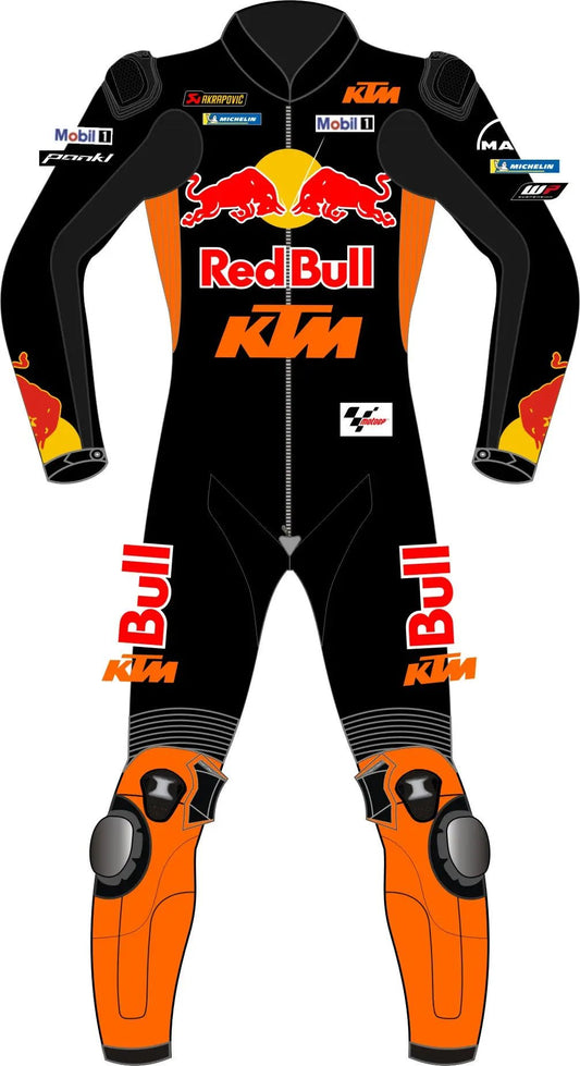 Jack Miller Red Bull KTM 2024 Race Suit – Custom Leather Motorcycle Racing Suit - Hawks Gadgets