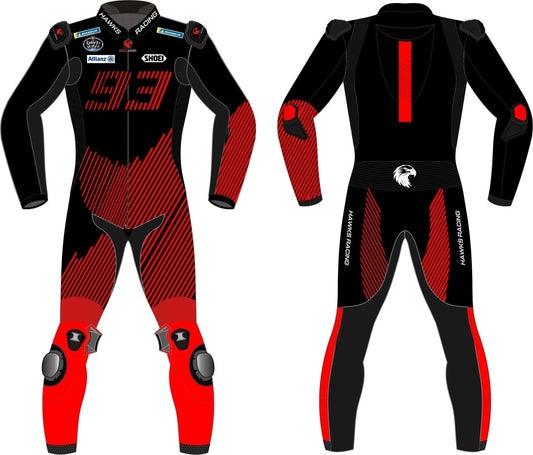 Marc Marquez Winter Test MotoGP 2024 Race Suit – Custom Leather Motorcycle Racing Suit - Hawks Gadgets
