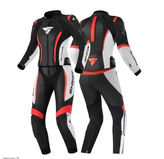 Shima Unisex BIKER SUIT MOTO GP MOTORCYCLE MOTORBIKE COWHIDE LEATHER RACING CE - RATED SUIT Men & Women - Hawks Gadgets